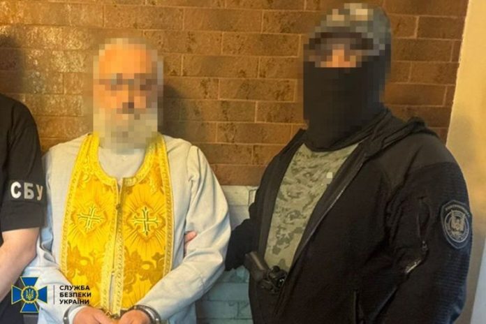 Священник УПЦ МП затриманий за співпрацю з російським ГРУ, коригуючи удари по Одесі