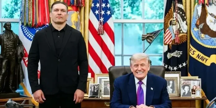 Олександр Усик зустрівся з Дональдом Трампом у Білому домі