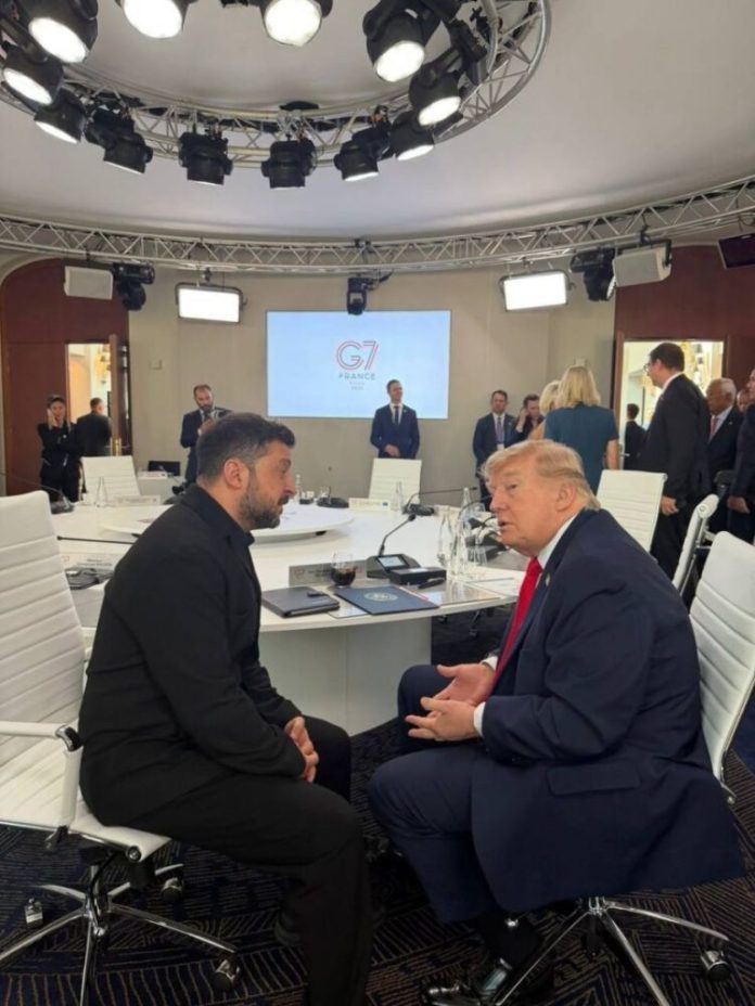 Зеленський обговорив з Трампом виробництво ППО в Україні на саміті G7